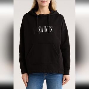 NWT All Saints Black Hoodie Sweater